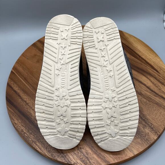 Hey Dude Lea Shoes Womens Size 9 Black Fur Lined Casual Comfort Boots Sneakers - Picture 7 of 8